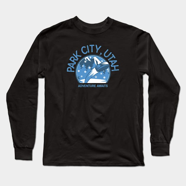 Park City, Utah Long Sleeve T-Shirt by Mountain Morning Graphics